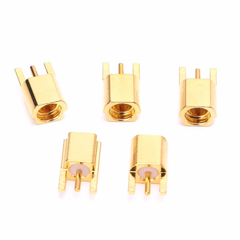 

MMCX Female Jack Connector PCB Mount With Solder Straight Goldplated 3 Pins