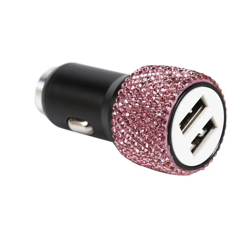 VODOOL 2 в 1 двойное USB зарядное устройство для быстрой зарядки автомобильное зарядное устройство безопасный молоток Алмазный Стиль Авто прикуриватель запасные части