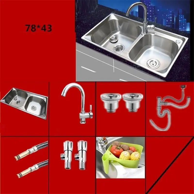 Version C Manos Wasbak Umywalka Inox Acero Inoxidable Banheiro kitchen Cuba Pia Cozinha Lavabo Fregadero De Cocina мойка для овощей - Цвет: Version C