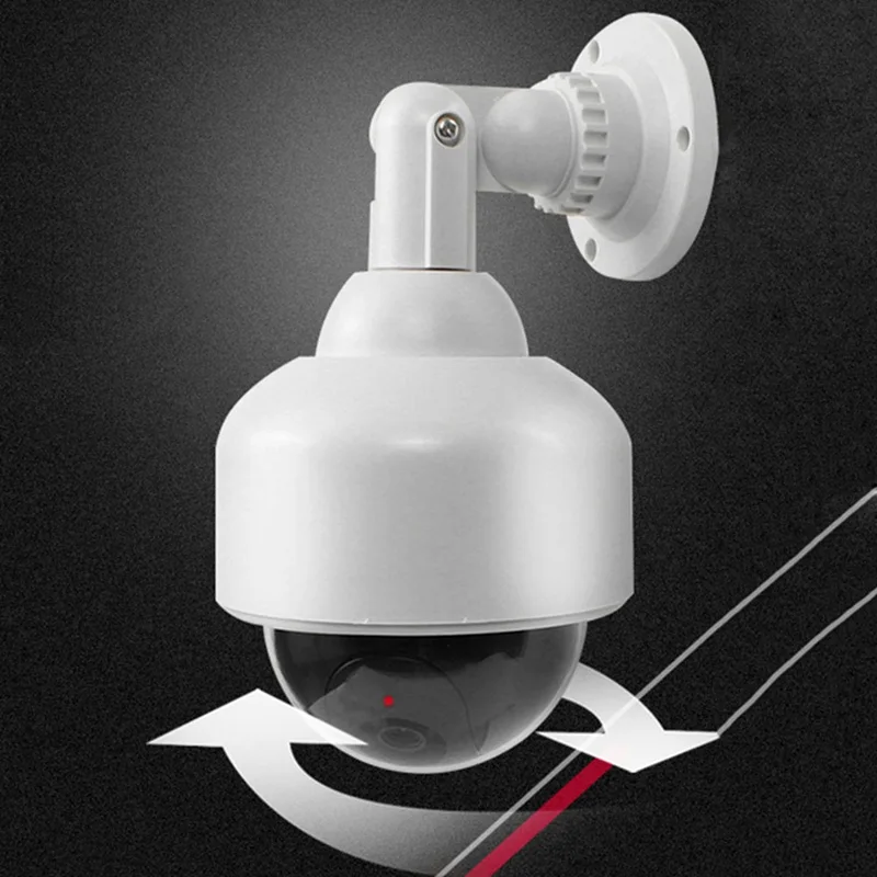 

Simulated Surveillance Camera Safe Protect Fake Home Dome Dummy Camera Flash Red LED Light Security Camera Indoor /Outdoor