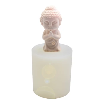 

New Silicone Mold Buddha Making Mold Manual Clay Craft Cement Mold Fast Delivery Silicone Concrete Bottle Home Decoration