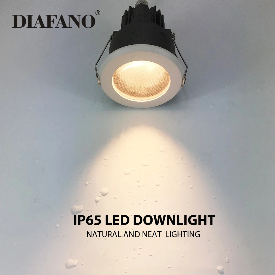 

Светодиодный водонепроницаемый Ip65 Коб прожекторное освещение на открытом воздухе, встраиваемые фары Ванная комната AC85-265V светодиодный светильник Отель villa домашнего освещения