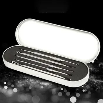 

5pcs/set Blackheads and acne tools Stainless steel acne clip Acne Needle Acne Kit Acne deduction device
