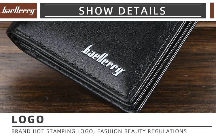 Men's Wallet Short Euro-American Vertical Multi-card Seat Button-pocket Wallet Fashion Button-pocket Bag Men