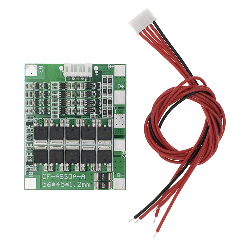 4S 30A 14,8 V литий-ионный аккумулятор 18650 BMS пакеты Щит защиты печатной платы баланс интегральные схемы с кабелем