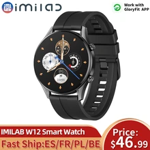 

IMILAB W12 Smart Watch Men Women Bluetooth Smart Bracelet Sports Fitness Tracker Watch Heart Rate IP68 Waterproof Smart Watches