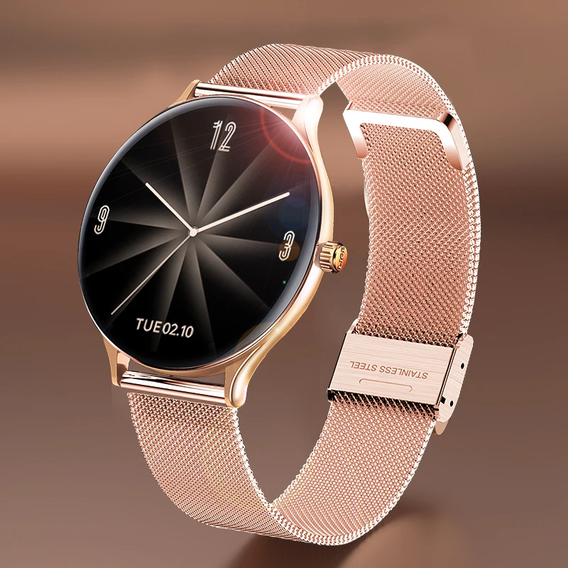 US $24.69 LIGE 2021 New Women Smart Watch Woman Fashion Watch Heart Rate Sleep Monitoring For Android IOS Waterproof Ladies SmartwatchBox