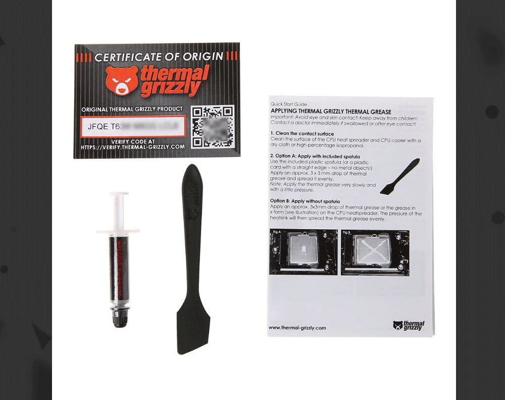 Thermal Grizzly Hydronaut 12.5W/mK Thermal Grease Ultra High Performance For Graphics Card Cpu GPU Grease 1g/5.5g  