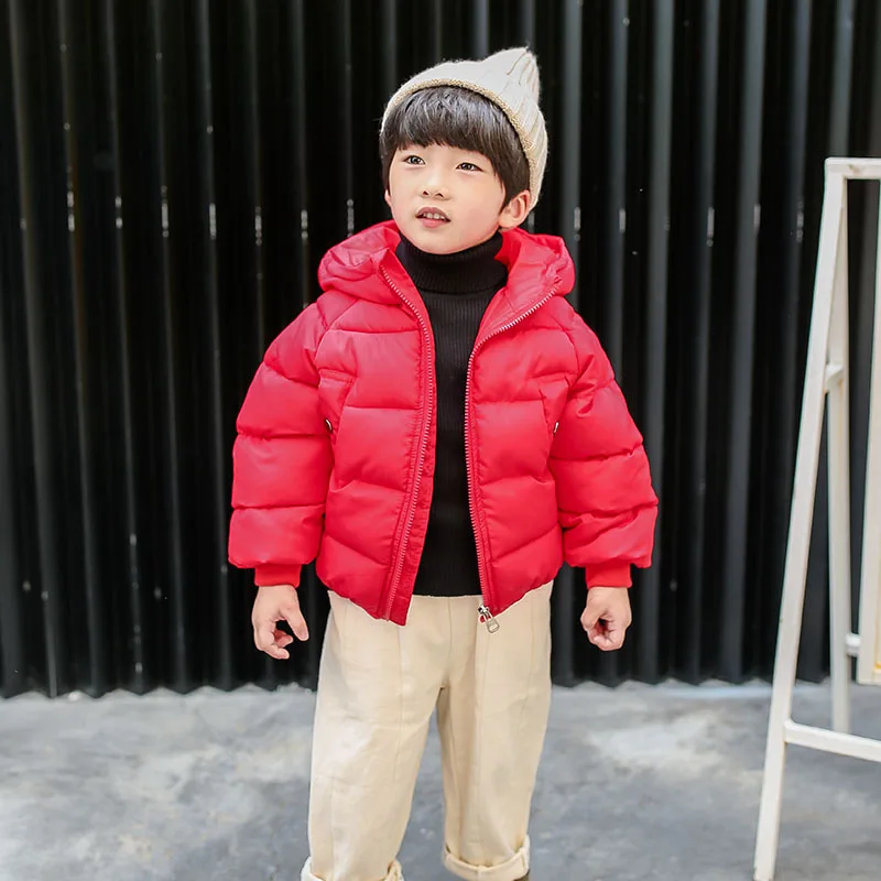 

2019 Autumn And Winter New Style Medium-small Children down Jacket Cotton-padded Clothes Men And Women Children Short Fashion Ch