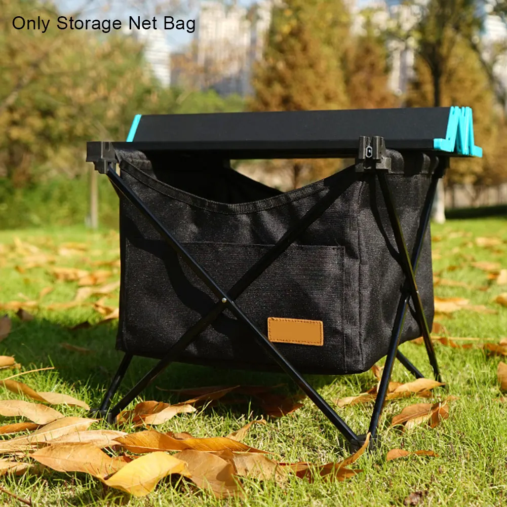 

Oxford Cloth Mesh For Picnic Outdoor Camping Storage Net Bag Accessories Folding Table Invisible Pocket Large Capacity Hanging