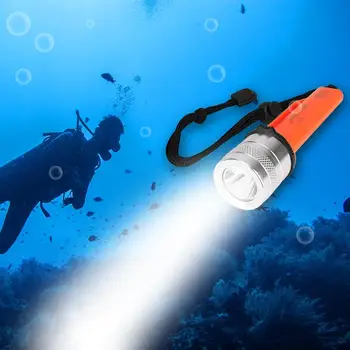 

T6 LED Ultra Bright Diving Flashlight 3 Modes Rechargeable Emergency Mini Flashlight Torch Light Lamp Handy Diving Flashlights