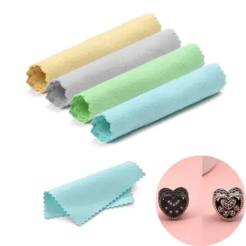 

10/50 pcs 8x8cm Polishing Cloth Set Jewelry Cleaning Cloths For Silver,Gold,Brass & Most Other Metals Keep Jewelry Shining Tools