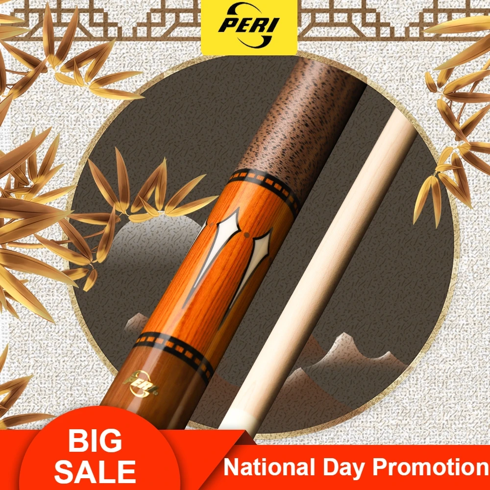 

Offical PERI V20-Y Billiard Pool 12.75mm Tip 147cm Length High Quality North American Maple Shaft Handmade Billiard Cue China