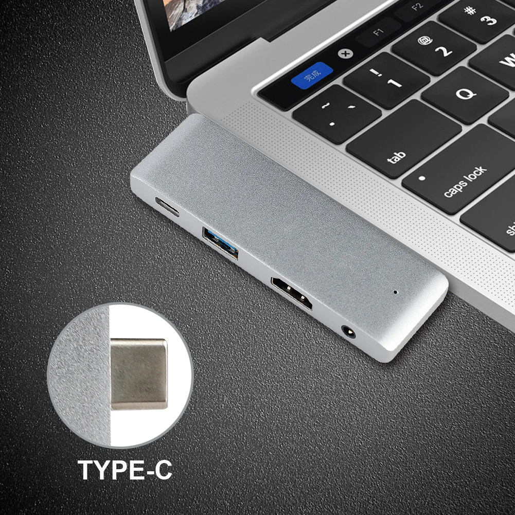 4 в 1 type-c HDMI 4K концентратор-картридер адаптер для iPad Pro type-C устройства