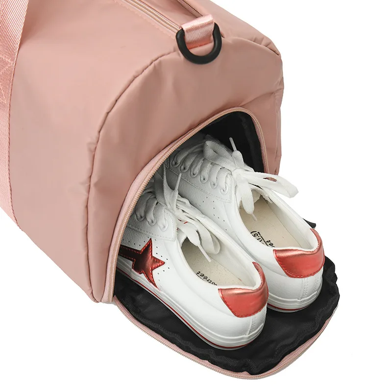 Стиль, спортивная сумка для спортзала, короткая дорожная сумка, Большая вместительная спортивная сумка для влажной и сухой разделительной обуви, сумка на плечо для тренировок