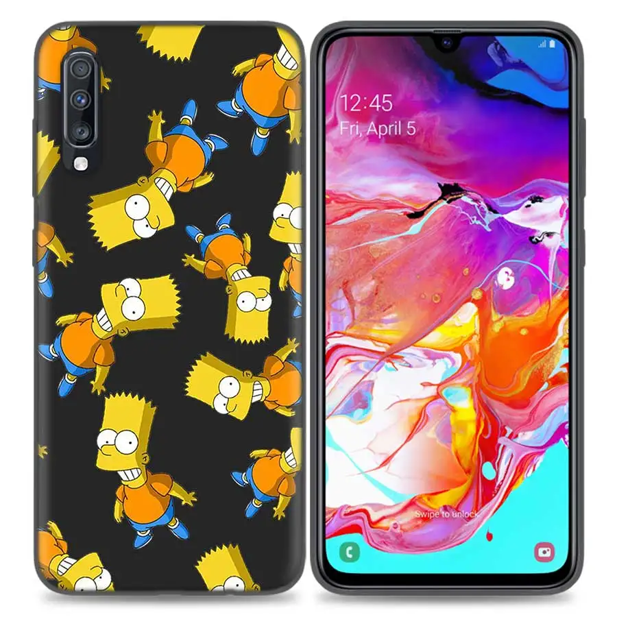 Мультифильм «Симпсоны сумки Coque чехол для телефона для Samsung Galaxy S8 S9 A50 S10 S10e плюс 5G A10 A20 A30 A40 A60 A70 Чехлы для задней панели