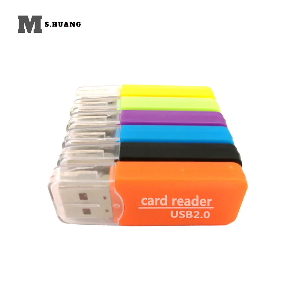 Высококачественный мини USB 2 0 кардридер для Micro SD карты TF адаптер Plug and Play цветной