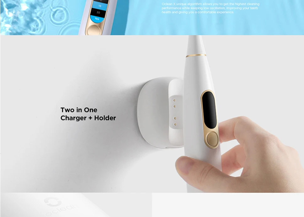 Xiaomi Youpin Oclean X Smart Sonic электрическая зубная щетка с 1 сменной щеткой/Отбеливание/Уход за полостью рта домашняя электрическая зубная щетка
