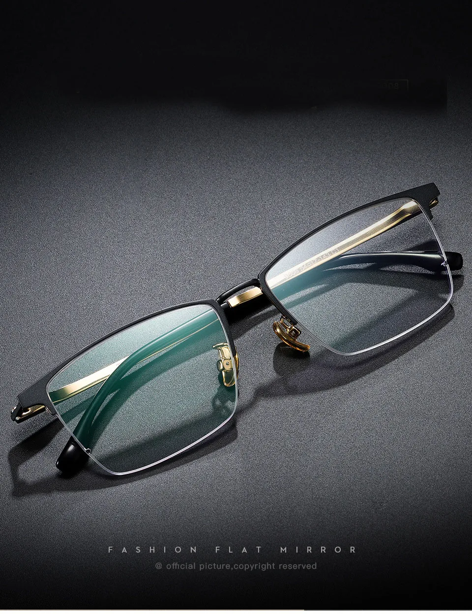 Титановая оправа для очков Мужские квадратные полуоправы очки Gafas близорукость oculos de grau masculino