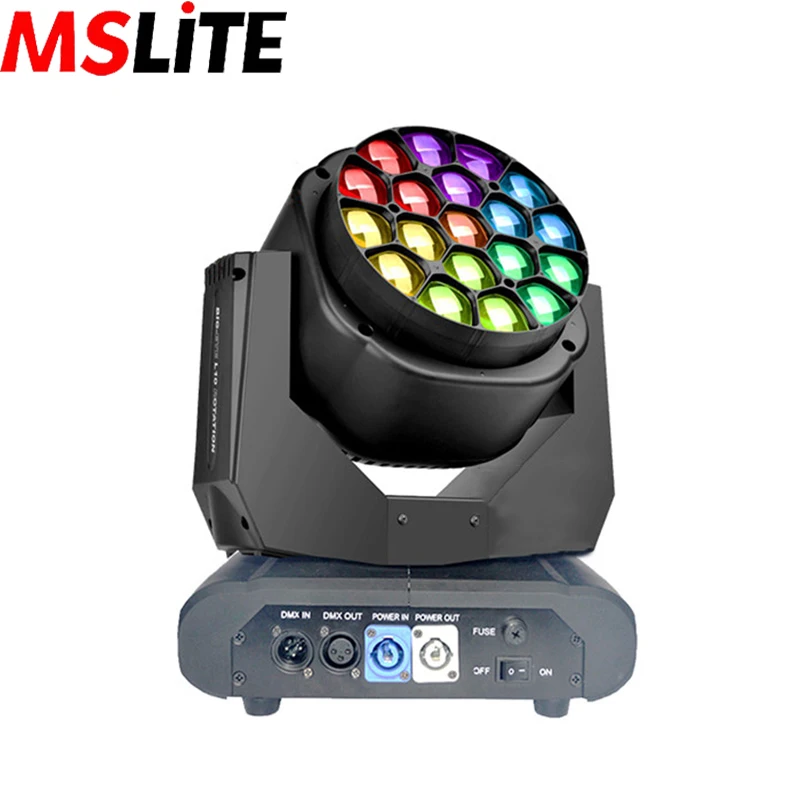 Глины Paky B-EYE легко мыть 19PCS 12 Вт RGBW 4 цвета Moving головной светильник сценические