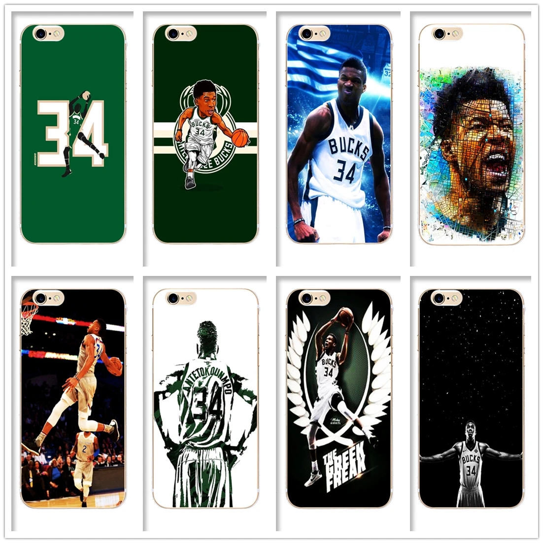 Чехол для телефона Giannis Antetokounmpo мягкий прозрачный чехол Iphone 12 Pro Mini 11Pro Max Se2020 6s 7 8 plus