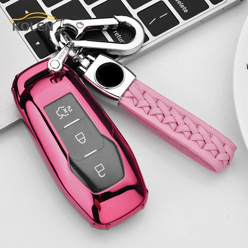 Soft TPU Car Remote Key Case Cover For Ford F-150 Mondeo Fusion Mustang Explorer Edge Galaxy Ranger Holder Shell Fob Accessories - Ha6dadce9ddb04cdca25c55d0616198be2