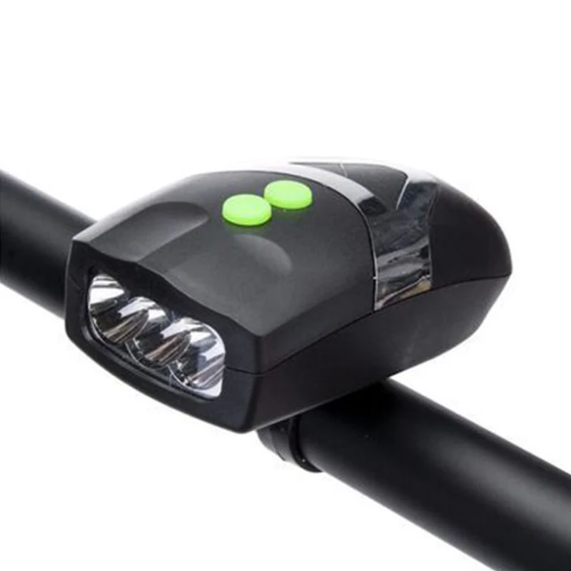 

2 In 1 Bicycle Bell Light Headlight LED Bike Light Front With Bell Mountain Bike Headlamp 4-sounds Alarm Speaker