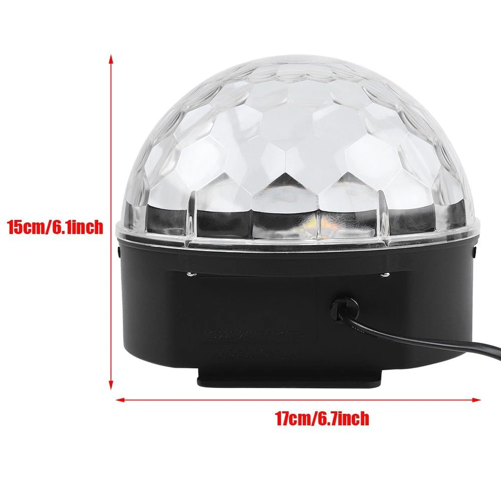 LED Music Light LED Stage Light Crystal Magic Ball Light Smart Colorful Portable Bluetooth 4.0 MP3 Loudspeaker Disco Party