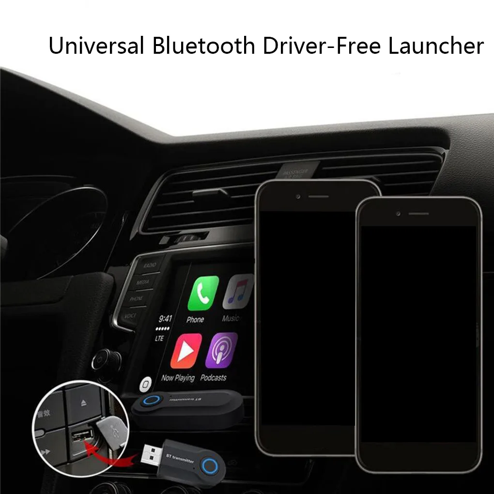 3.5mm AUX Hifi Music Audio Adapter 2 in 1 Bluetooth 5.0 Transmitter Receiver TV PC Car Speaker Headphones Car Stereo Device