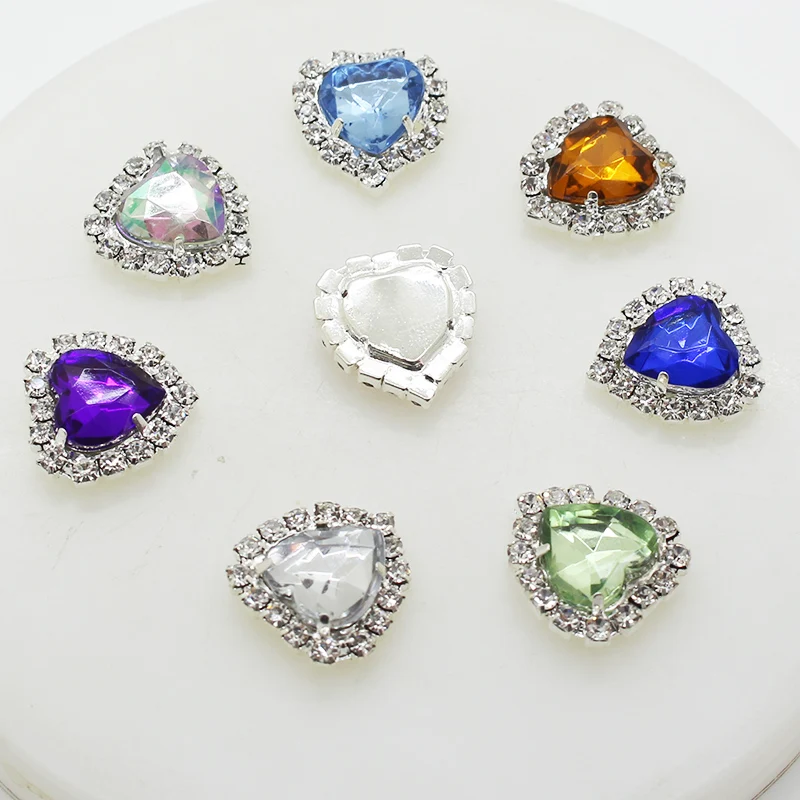 Boutons De Manchette Décoratifs En Laiton Avec Strass - Lot De 8, Doré Et Argenté, + 30 Boutons En Plastique