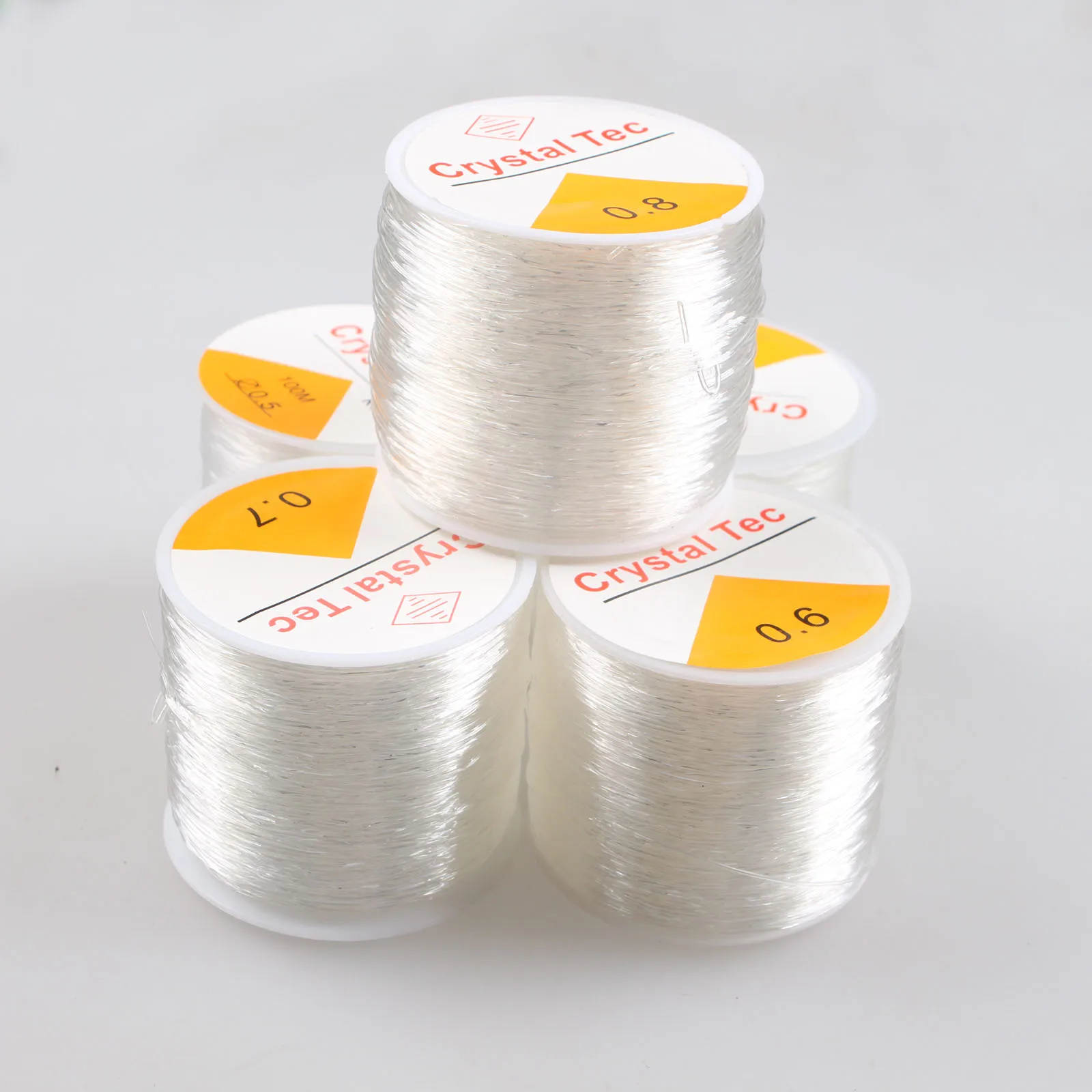 크리스탈 스트링 고무 탄성 스레드 0.5 0.6 0.7 0.8 1.0mm 쥬얼리 파인딩 비즈 라인, DIY 팔찌 쥬얼리 제작