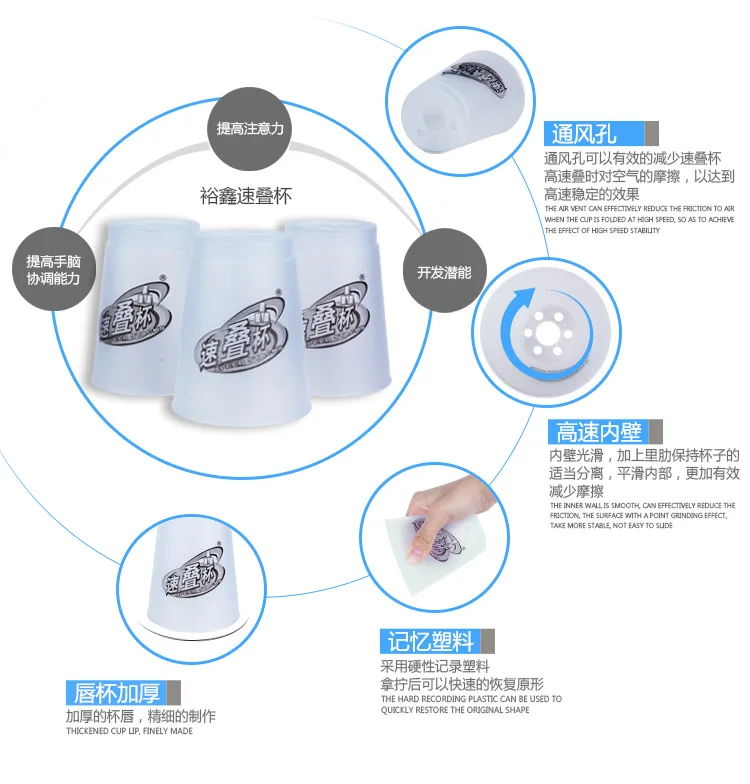 Yuxin Science стиль 6 S штабелирование чашек странная новая трансформация Атлетическая штабелирующая игрушка профессиональный конкурс