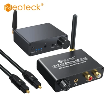 

Neoteck Bluetooth DAC Digital to Analog Audio Converter Adapter Support aptX Low Latency for TV Bluetooth Headphones Speaker