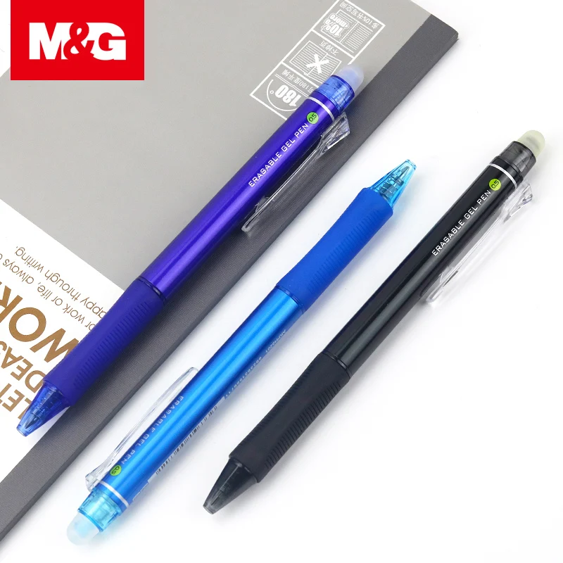 M& G Выдвижная стираемая ручка 0,5 мм стираемая гелевая чернильная Заправка для ручек ручка записывает стирает синий теплопередача vanish ручка pilot frixion