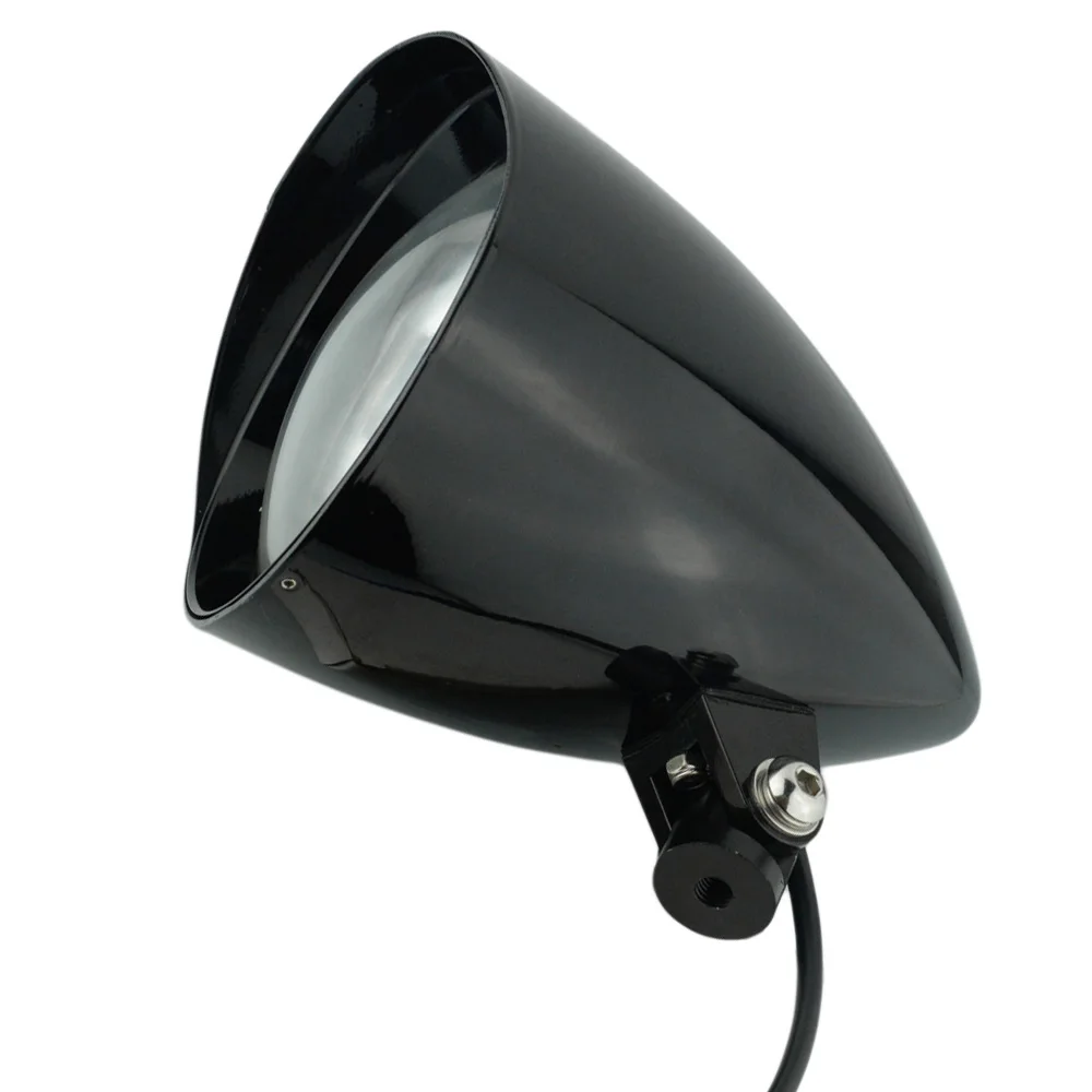 6 led " Большая Пуля фара Tri Bar для Harley Sportster Dyna Softail Bobber Chopper Мотоцикл черный хром