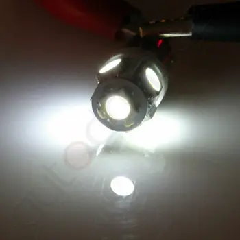 

20pcs Car lights BA9S 5-5050-SMD LED White Bulb 12V T4W H6W 363 53 Door