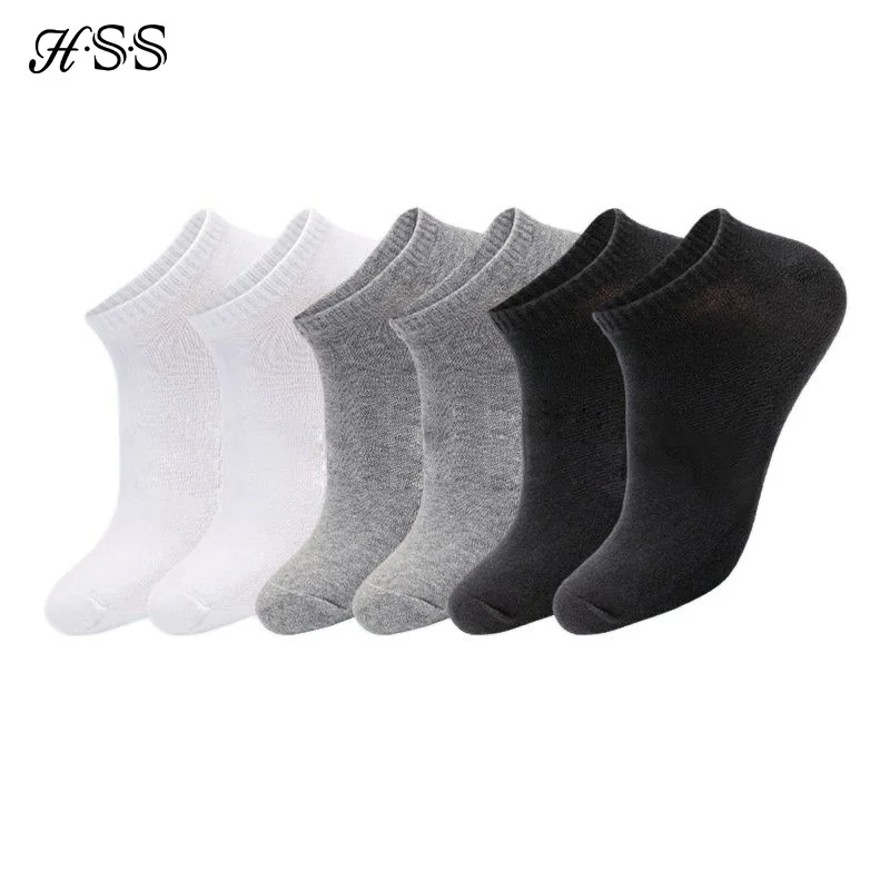 New 100% Cotton Men Socks Summer Thin Breathable High Quality No Show Boat Black Short For Students Size 39-44 | Мужская одежда