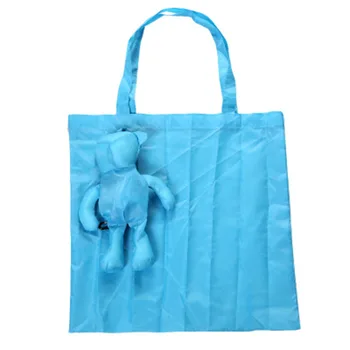 

Solid Color Bear Cotton Filling Waterproof Tote Reusable Eco-Friendly Grocery Foldable Shopping Bags Fruit Vegetable Grocery Bag