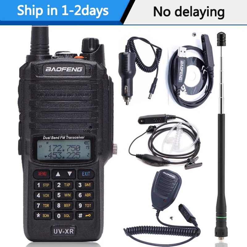 Baofeng UV XR 10 Вт Высокая мощность 4800 мАч аккумулятор IP67 Водонепроницаемый VHF UHF