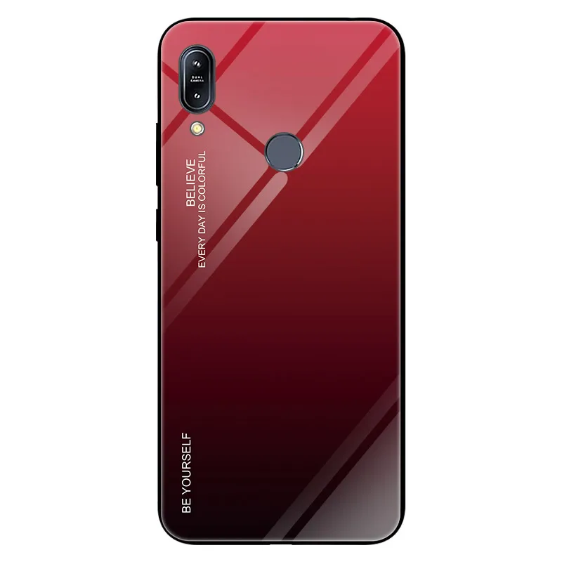 Чехол из закаленного стекла с градиентом для Asus Zenfone Max Pro(M1) ZB601KL ZB602KL X00TD X00TDB X00TDA, мягкий чехол-бампер из ТПУ - Цвет: 05