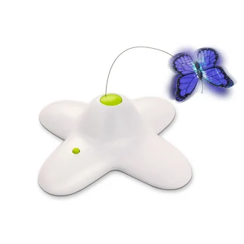 

Electric Rotating Luminous Butterfly Funny Dog Cat Toys bird Pet Seat Scratch Toy For Cat Kitten Dog Cats Intelligence Trainning