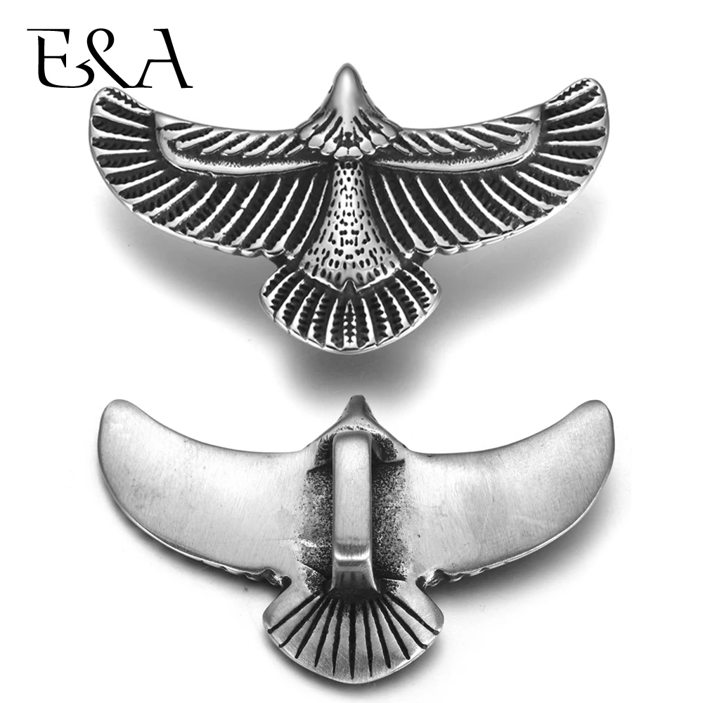 

2pieces Stainless Steel Animal Charms Blacken Eagle Slide Charm Fit 12x6mm Leather Cord Bracelet Making DIY Jewelry Accessories