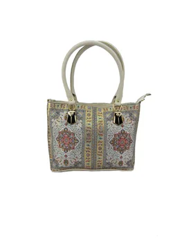 

Handmade Elegant Shoulder Bag designed with special fabric with kilim motifs