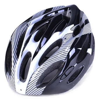 

Shock-absorbing Interior Carbon Fiber Texture Riding Helmet Mountain Outdoor Bike Split Protection Hat For Riding Cycling Skatin