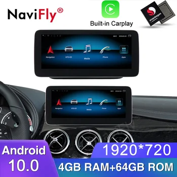 

NaviFly 8 core 4GB+64GB 10.25" 1920*720 Android 10.0 Car multimedia player for Mercedes benz B Class W246 2013-2014 NTG 4.5