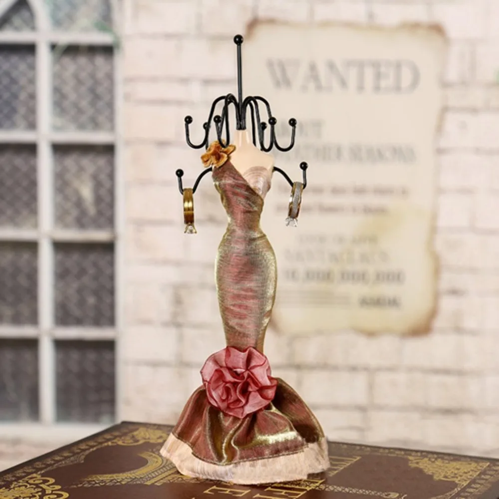 

Resin Mannequin Jewelry Holder Jewelry Display Shelf Earrings Necklace Rings Jewelry Organizer Display Tree Stand A40