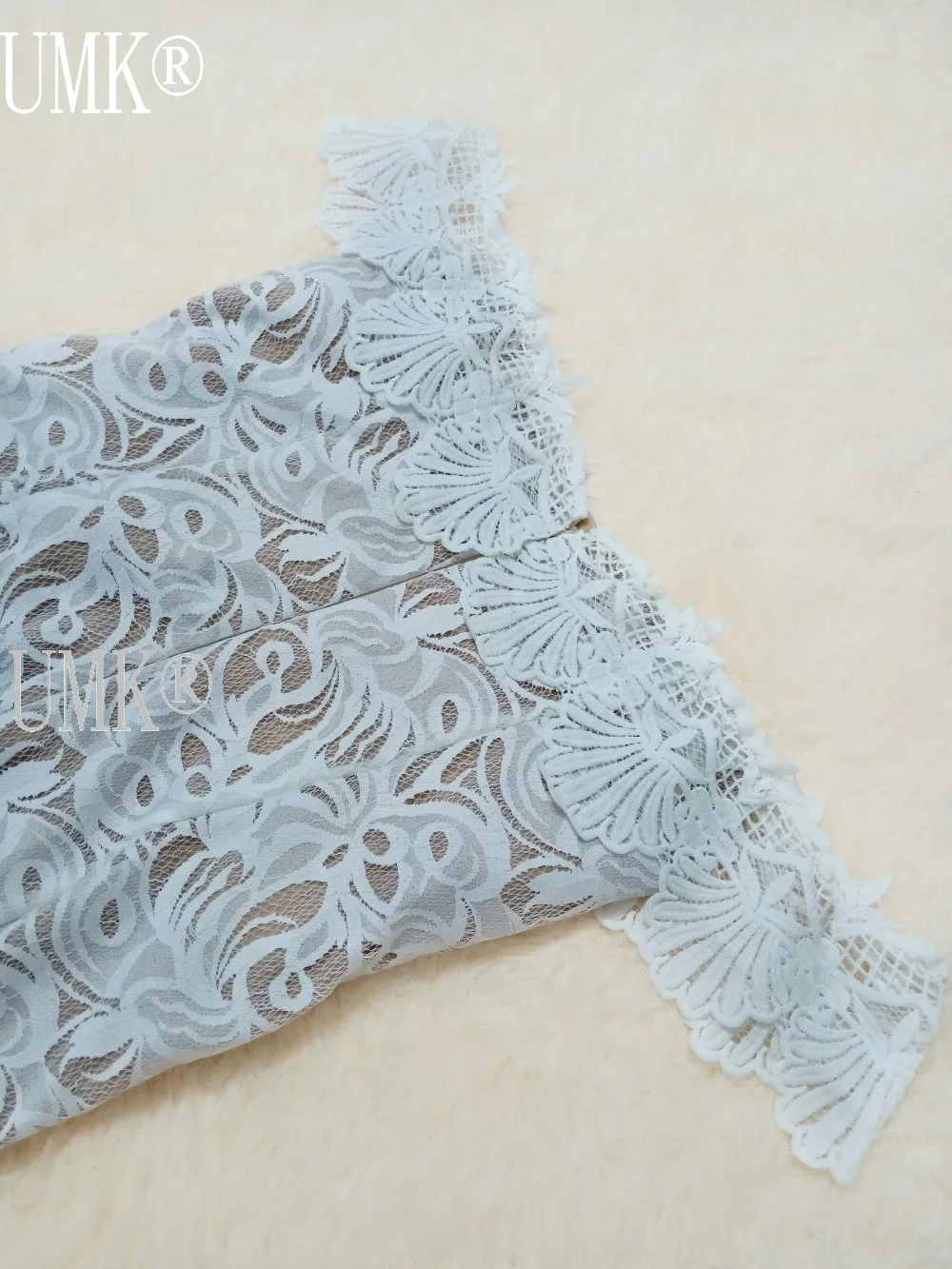 UMK винтажное Бохо свадебное платье кружевное с открытыми плечами Vestido de Noiva Элегантное свадебное платье Русалка