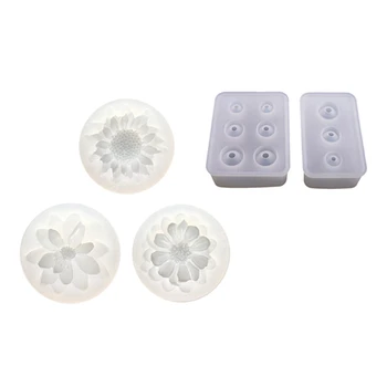 

Diy Silicone 3D Flower Moulds Mold Resin & Transparent Silicone Mould Resin Decorative Craft Diy Egg Ball Shape Type