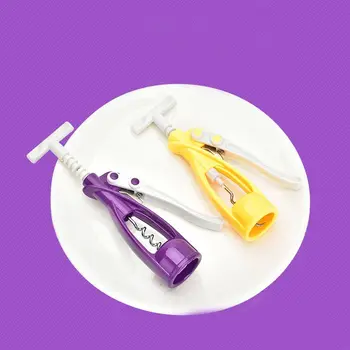 

New 1Pc Wine Bottle Opener Handle Pressure Corkscrew Red Wine Opener Kitchen Accessory Bar Tool