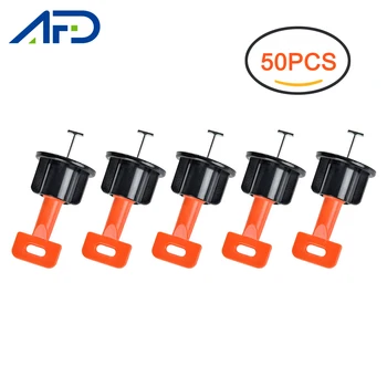 

50Pcs Tile Leveling Positioning System Reusable Wear Resistant Leveler Aid Laying System Laying Tiles Tool T-lock Floor Tools